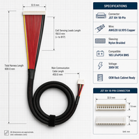 Harnais de câblage robuste pour stockage d'énergie TE AMP Superseal 30 broches AWG18 UL1015 IP67 pour système d'alimentation de secours industriel UPS
