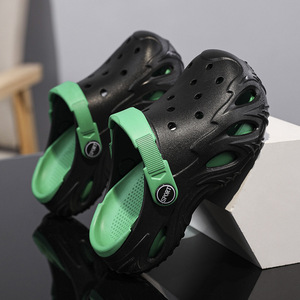 Children Clogs Anti-Slip Soft Sole <b>Beach</b> <b>Shoes</b> For Boys 4-6Y Solid Color Casual Wear - Product Image 3