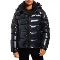 Vestes d'hiver matelassées pour hommes, mode streetwear, chaudes, imperméables, en duvet, style puffer, brillantes, effet bulle, manteaux pour hommes
