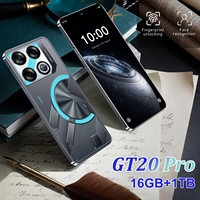 Venta al por Mayor del Teléfono Inteligente para Juegos GT 20 Pro 5G, Octa Core, 16 GB de RAM, 1 TB de ROM, Batería de 8800 mAh, Cámara de 72MP+108MP, Reconocimiento Facial