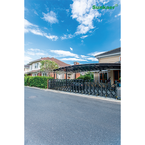 Горячая распродажа, 10-летняя гарантия, алюминиевая стальная конструкция для автостоянки с крышей из поликарбоната, экономичная автостоянка - Product Image 4