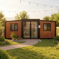 Maison conteneur légère à double aile détachable, ignifuge, résistante à l'humidité, personnalisable, bâtiment résidentiel modulaire