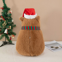 Nouveau Haute Qualité Kawaii Capybara Noël Animaux En Peluche En Peluche Jouet Film Figure Doux Poupée En Peluche Animal Jouet