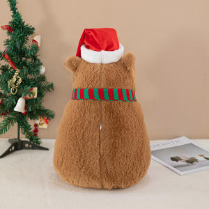 Nouveau Haute Qualité Kawaii Capybara Noël Animaux En Peluche En Peluche Jouet <span class=keywords><strong>Film</strong></span> Figure Doux Poupée En Peluche Animal Jouet - Product Image 3