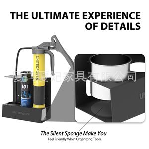 Unitedpower Wall Mounted Grease Gun <b>Storage</b> Rack With Drip Cup And Cartridge Holder For <b>Workshop</b> Use - Product Image 1