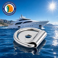 Anneaux en D marins en acier inoxydable, plaque de fixation pliable, 3x26 mm, gréement, bateau, yacht, accessoires de quincaillerie, anneau de fixation