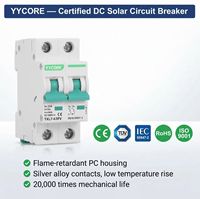 Disjoncteur miniature solaire DC 1000V 2P 10-63A 6kA PV MCB EN-IEC 60947-2 Photovoltaïque
