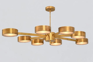 Lámpara de Techo Linus Starburst de 8 Luces, Estilo Sputnik, Hecha a Mano en Latón, Moderna y Vintage, para Hogar u Oficina, LED Regulable - Product Image 3