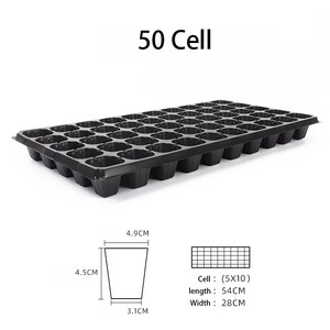Bandejas de Germinación de Semillas Duraderas de 21, 32, 50, 72, 105 y 128 Celdas para Cultivo de Vegetales y Flores, Bandejas de Vivero para Jardín - Product Image 4