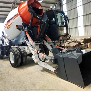 Máquina de camión mezclador de hormigón autoalimentado de 4 metros cúbicos de carga automática para proyecto de carretera - Product Image 1