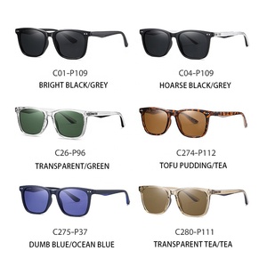 Gafas de Sol Polarizadas de Moda al por Mayor, con Logotipo Personalizado, Diseño Retro, Unisex, Montura Cuadrada con Remaches - Product Image 5