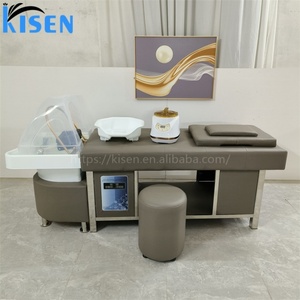 Fauteuil de massage multifonctionnel Kisen, dernier modèle, pour club de santé, avec lit de shampoing et thérapie capillaire, et tuyaux pour salon de beauté - Product Image 5