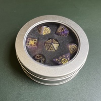 Boîte de rangement pour dés en cuir PU, emballage en papier, boîte à dés D&D