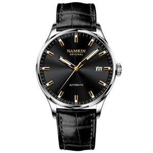 <b>Customized</b> Men's Mechanical <b>Watch</b> Tourbillon Movement Genuine Leather Band Water Resistant Hangzhou Movement Brand Pointer Dial - Product Image 2
