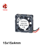 Mini ventilateur de refroidissement 15x15x4mm 5V DC, 20000 tr/min, ventilateur axial sans balais, souffleur turbo pour boîtier d'ordinateur, radiateur CPU et imprimante 3D