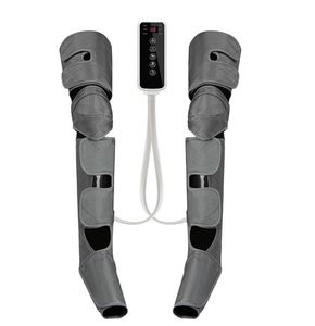 Masajeador de compresión de piernas, masaje de pantorrilla de circulación sanguínea de pies eléctrico portátil con calor calmante - Product Image 1