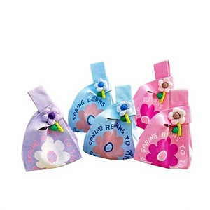Bolsas de Regalo para Boda con Diseño Moderno, Dos Aberturas, Lindas Flores Tejidas, Gran Capacidad, Regalos de Cumpleaños, Día de la Madre - Product Image 1