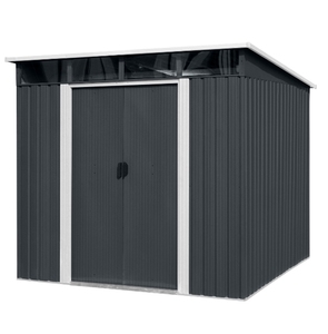 6'x8'ft Vente Chaude Taille <span class=keywords><strong>Abri</strong></span> De <span class=keywords><strong>Jardin</strong></span> Pent Toit Avec Lucarne Fenêtre Hangar En Métal - Product Image 3