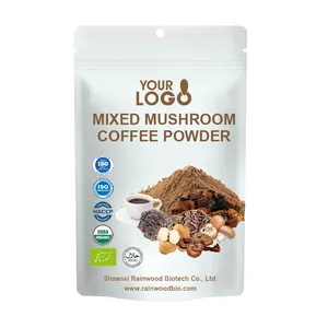 Etiqueta privada Mushroom Coffee Powder Mushroom Blend Powder Mix Mushroom Coffee Powder