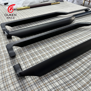 มือจับประตูสองด้านสีดำมือจับประตูทางเข้าด้านหน้าประตูกระจกห้องน้ำมือจับประตูบานเลื่อนสำหรับร้านอาหารขนาดใหญ่ - Product Image 1