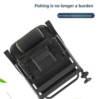 Nouvelle chaise de pêche en acier au carbone - Multifonctionnelle, pliable, portable pour tous les terrains ; Conception inclinable pour le camping en plein air et les barbecues