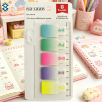 Blocs-notes autocollants transparents en PET imperméables avec surface d'écriture lisse, facilement repositionnables, et onglets autocollants fluorescents