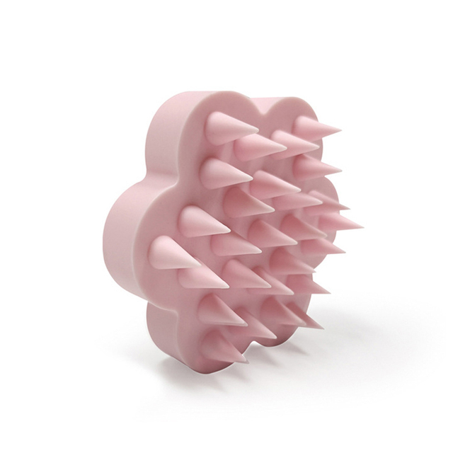 Multi-type Silicone Scalp Massager Brush for Hair Growth Silicone Comb Shampoo Brush Hair Scrubber Brush Head