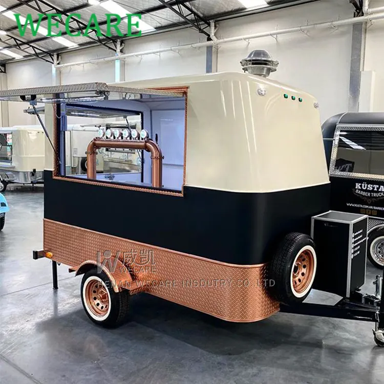 Wecare China Mobile Food Trailers Modern Mobile Ice Cream Coffee Food Van Truck Purchase with Full Kitchen For Sale In Usa