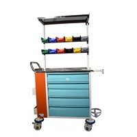 Chariot utilitaire médical en acier inoxydable, chariot de service médical, chariot utilitaire multifonctionnel pour hôpital, équipement médical