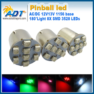 Bombillas LED Rojas para Pinball # 89 FLASHER "Ultra Bright" 8LED 12v Bayonet (8smd) - Product Image 4