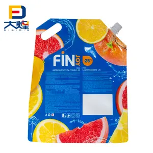 3.6kg 5kg Custom Washing Produce Plastic Liquid Packaging Stand Up Pouch Laundry Detergent Spout Pouch Bag