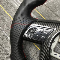 Volant en cuir de fibre de carbone pour Kia Forte Cerato Volant personnalisé