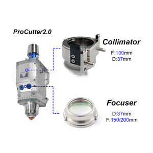 Lentille de collimation et de focalisation ZPLASER D37 F100 avec support pour tête de découpe LASER <span class=keywords><strong>Precitec</strong></span> <span class=keywords><strong>Procutter</strong></span> 2.0 8KW/15kw/20kw - Product Image 1