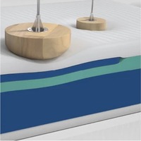 Matelas Orthopédique Européen en Mousse à Ressorts Ensachés, Tissu Tricoté Rafraîchissant et Massant, Idéal Hôpital, École, Chambre à Coucher, Design Moderne