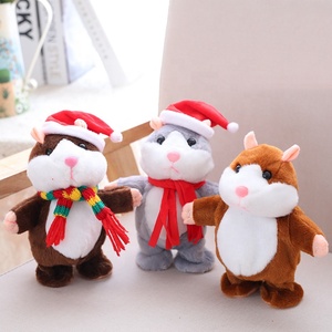 Dropshipping sang trọng giáng sinh nói chuyện <span class=keywords><strong>hamster</strong></span> đồ chơi và di chuyển nhồi bông <span class=keywords><strong>hamster</strong></span> đồ chơi giáng sinh <span class=keywords><strong>Hamster</strong></span> nhồi bông và đồ chơi sang trọng - Product Image 5