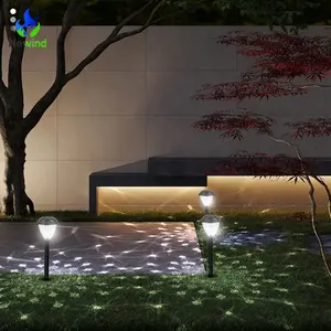 LED 새로운 패턴 디자인 통로 조명 장식 RGB 태양 광 발전 정원 야외 풍경 잔디 지상 안뜰 조명