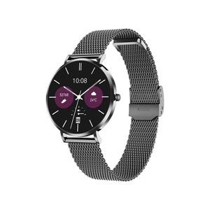 T8 Ultra Ultra-Thin Small Smart Watch for Women Stainless Steel Strap Long Battery Life AMOLED Health Monitor with 170+ Sports - Product Image 1