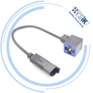 IP68 konektor colokan kabel EN DIN43650, tahan air dengan LED untuk Diagnosis sirkuit katup tanaman RO laut - Product Image 4