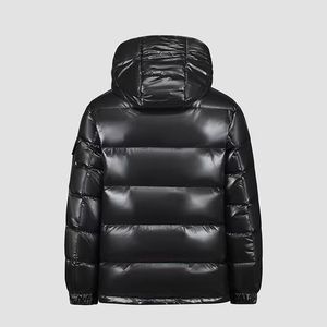 Custom <strong>Black</strong> Designer Puffer Jacket Glossy <strong>Men</strong> Shiny Down <strong>Coat</strong> - Product Image 2