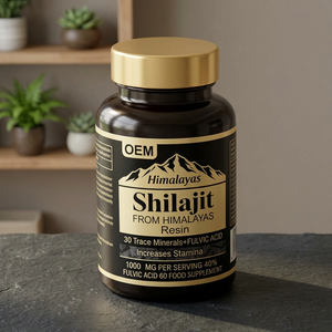 Gomitas de Resina de Shilajit del Himalaya 100% Pura Certificada, Suplemento Mineral Energético, Antioxidante, Vegano, para Adultos, Venta Caliente OEM - Product Image 1