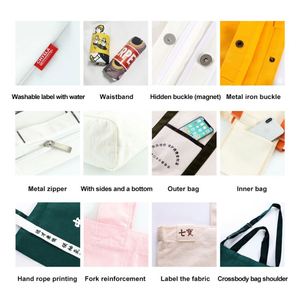 กระเป๋าผ้าแคนวาสแบบสะพายไหล่ขนาดกลาง ผลิตในจีน - Product Image 4