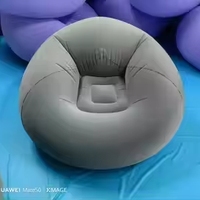 Fauteuil gonflable personnalisé, canapé gonflable d'extérieur, fauteuil paresseux gonflable, fauteuil pouf pliable en flocage et PVC
