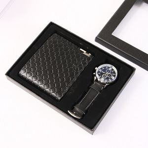 Men's Wallet And Watch Set <b>Gift</b> <b>Box</b> For Father's Day Business <b>Gift</b> Exquisite Leather Design - Product Image 2