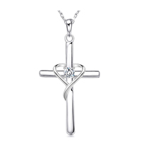 Collier pendentif en forme de cœur et de clé en argent sterling 925, vente en gros de bijoux fins