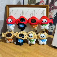 Peluches peluche mignon doux animal en peluche jouets chaton chat peluche jouet porte-clés Kawaii chat chanceux Taiyaki poisson Cosplay peluche