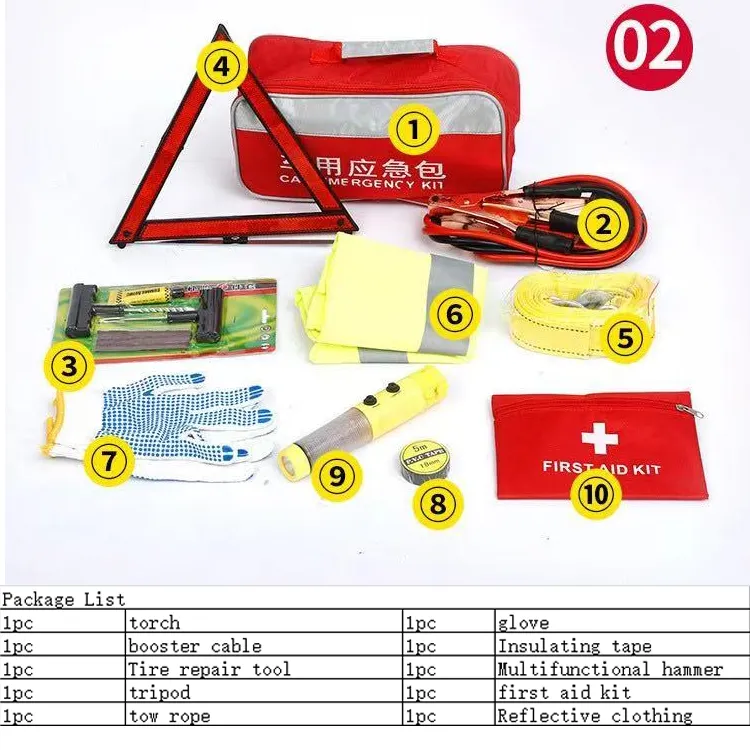 Kit di emergenza per auto di vendita caldo Kit di sicurezza stradale borsa di assistenza stradale