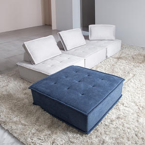 Moderno Design italiano divano sezionale Tofu blocco <span class=keywords><strong>quadrato</strong></span> panno modulo mobili per piccole famiglie tessuto per <span class=keywords><strong>soggiorno</strong></span> - Product Image 4
