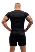 Logo personnalisé intérieur Sauna t-shirt vêtements d'entraînement vêtements de Fitness perte de poids corporel Gym Sport exercice Sauna costume pour hommes