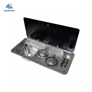 GuangRun – Combinaison évier-brûleur à gaz encastrable en acier inoxydable SUS304 léger, certifié CE, pour camping-car et <span class=keywords><strong>caravane</strong></span> - Product Image 5