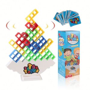Jeu de blocs empilables interactifs pour le développement, défi de tour d'équilibre, favorise la coordination œil-main, jeux de société - Product Image 1